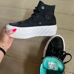 Converse Chuck Lift 2X Platform Surface Fusion Ripple